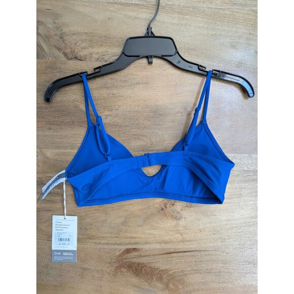 Vuori Heat Wave Bikini Top Womens M Blue Performance Adjustable Strap Stretch - Picture 2 of 4